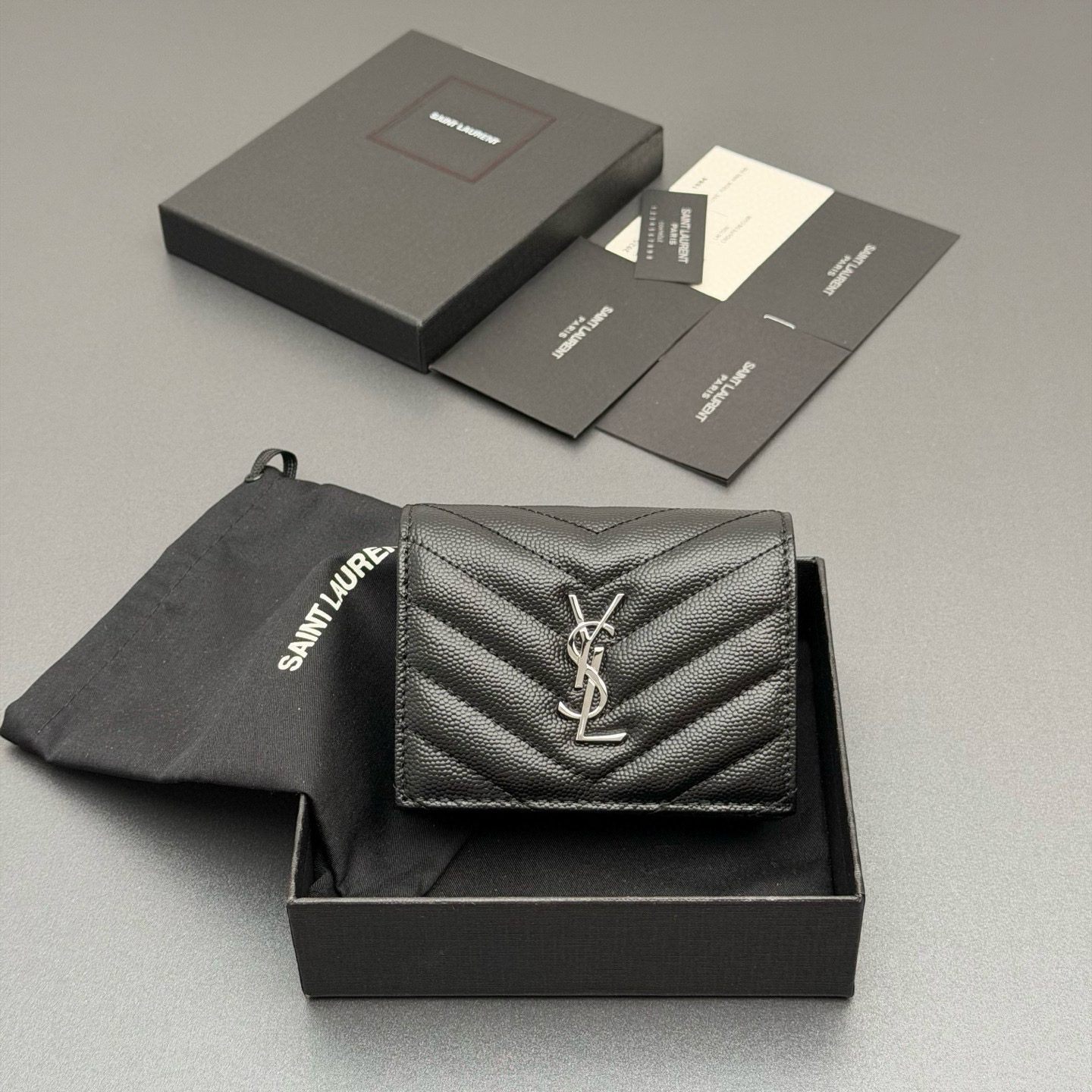 생로랑 Saint laurent/YSL 530841 MATELASSE Card Holder 카드 케이스 11CM