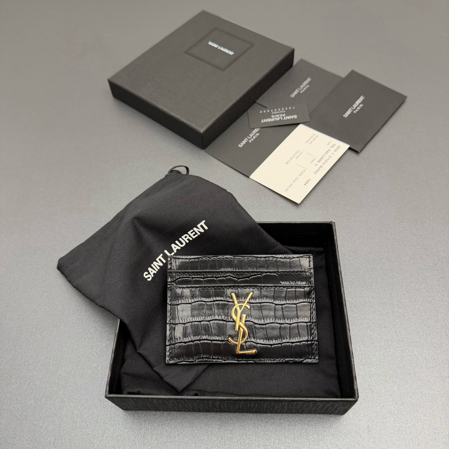 생로랑 Saint laurent/YSL 423291 Laurent Card Holder 카드 케이스 10.5CM