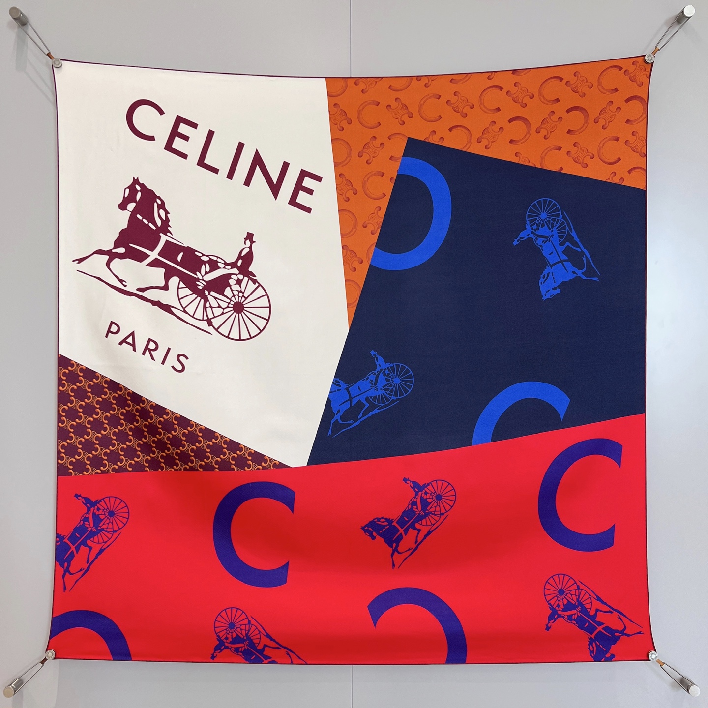 셀린느 CELINE 스카프 90×90cm