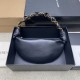 생로랑 Saint laurent/YSL 862558 Amalia Mini Hobo in Lambskin Black 19cm
