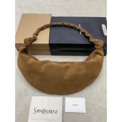 생로랑 Saint laurent/YSL 862210 Amalia Hobo in Suede Caramel Cognac