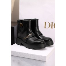 디올 Dior D-Quest 앵클 부츠 Black