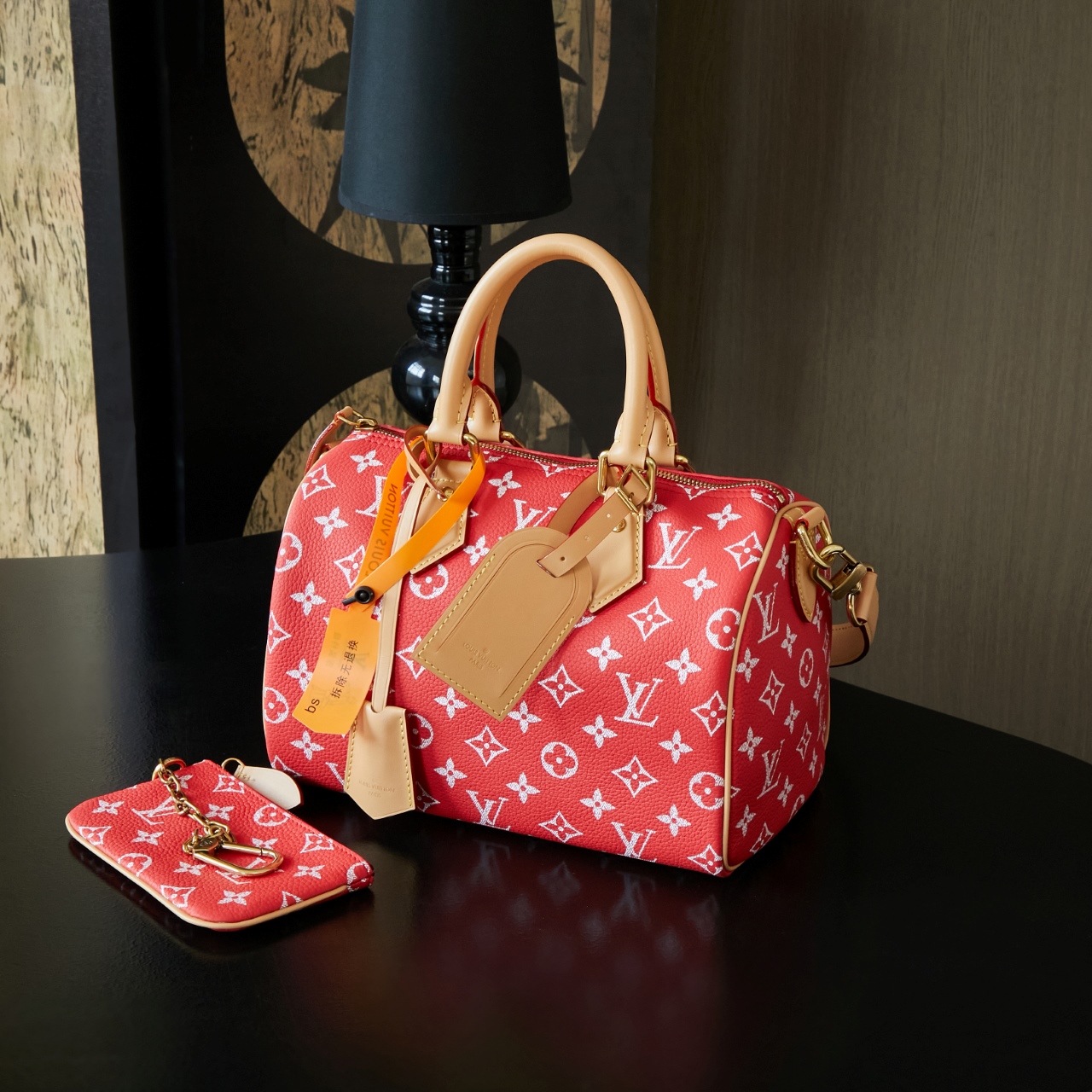 루이비통 Louis Vuitton M24425 Speedy P9 Bandouliere 25 Red 25cm