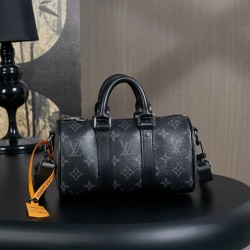 루이비통 Louis Vuitton M45647 Keepall XS Boston bag Monogram eclipse canvas Black 21cm