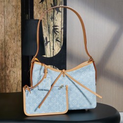 루이비통 Louis Vuitton M11462 Carryall PM Monogram Sky Blue Denim