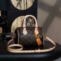루이비통 Louis Vuitton M46234 Speedy Bandouliere 20 Monogram Black 20.5cm