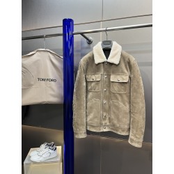 톰 포드 Tom Ford 레더 다운재킷