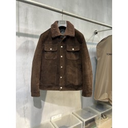 톰 포드 Tom Ford 레더 다운재킷