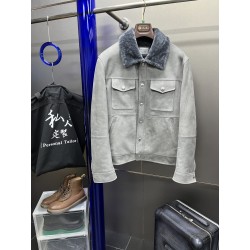 브루넬로 쿠치넬리 Brunello Cucineli 레더 재킷