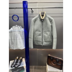 브루넬로 쿠치넬리 Brunello Cucineli 레더 재킷