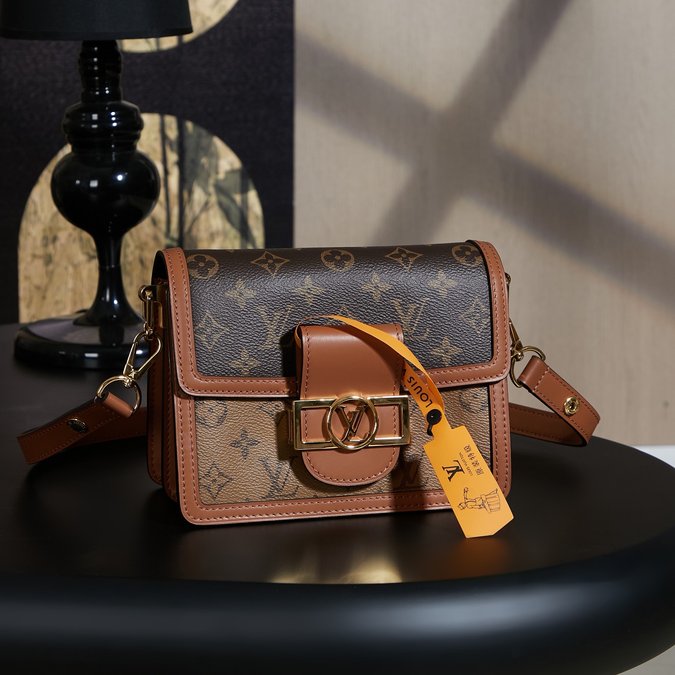루이비통 Louis Vuitton M45959 Mini Dauphine Monogram and Monogram Reversed 20cm