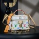 루이비통 M13662 Louis Vuitton x Murakami Takashi Vanity Chain Pouch Multicolor White 19CM