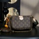 루이비통 Louis Vuitton M44813 Multi Pochette Accessoires Monogram Khaki 24cm