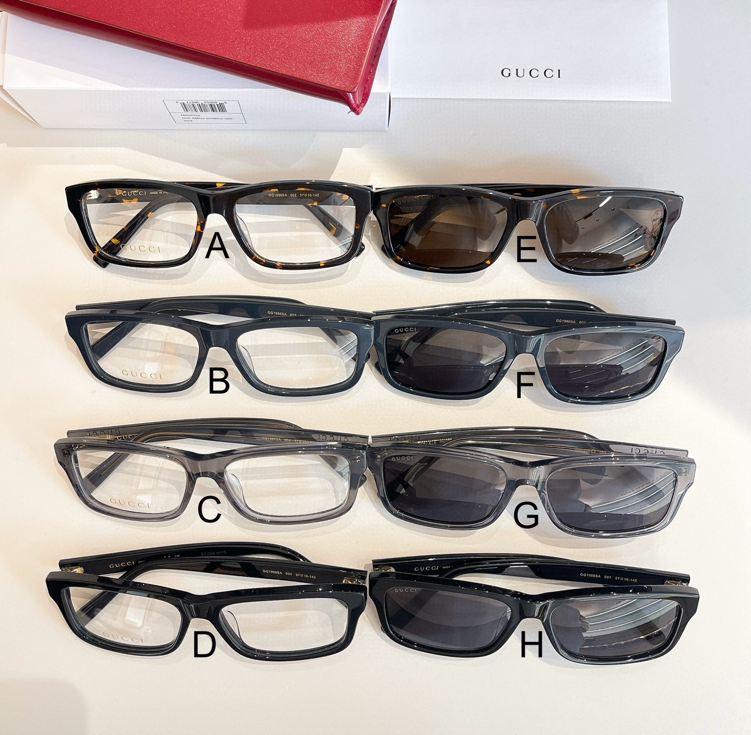 구찌 Gucci GG1986SA 57口16-145