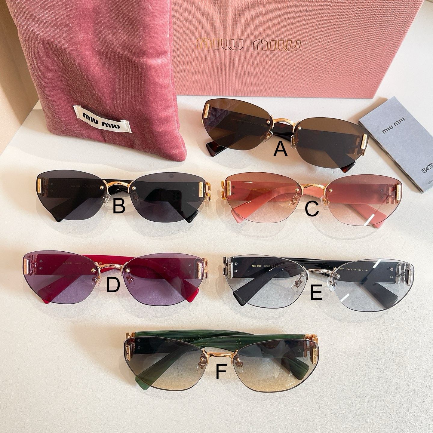 미우 미우 MIU MIU MU 169AV 62口18-140