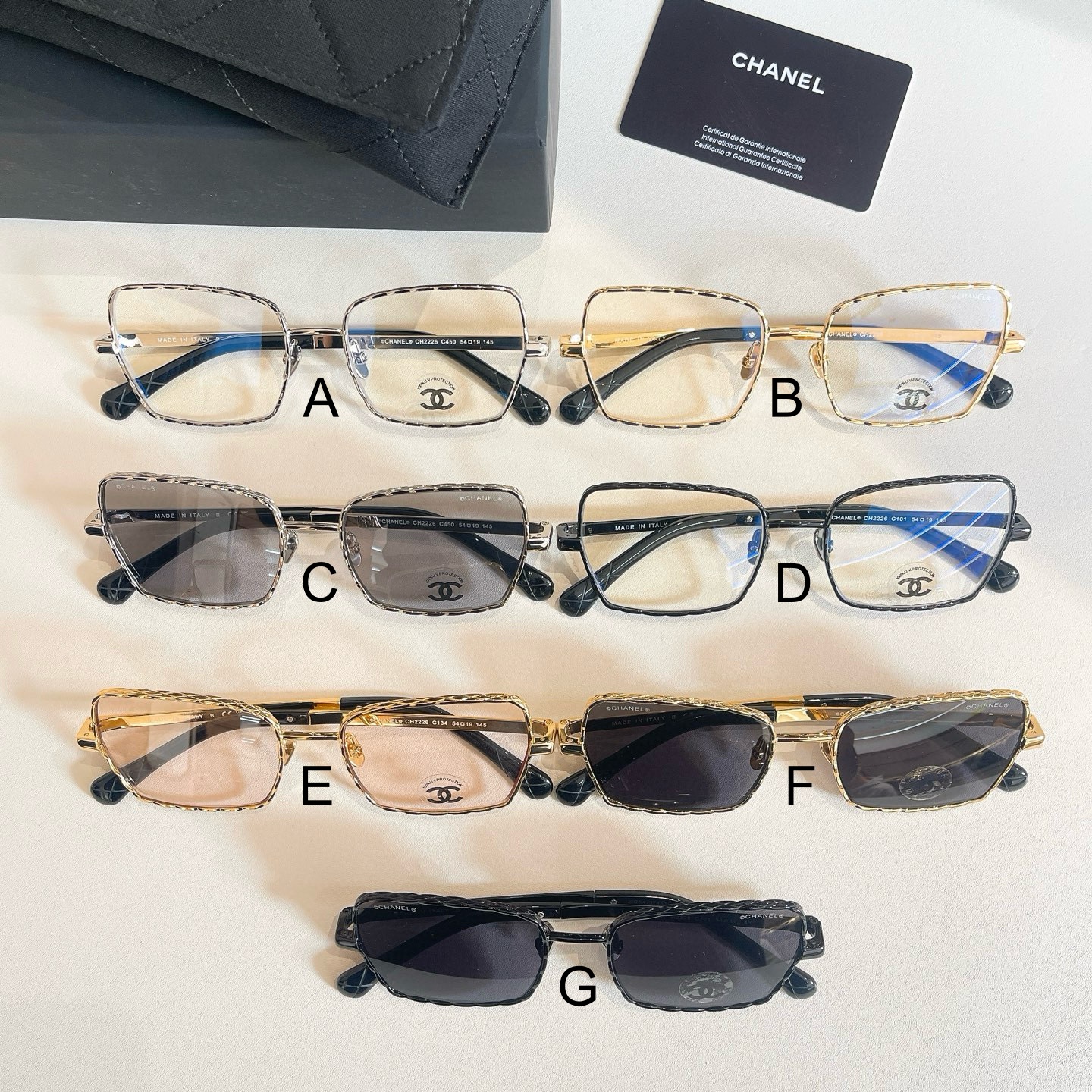 샤넬 Chanel CH2226 54口19-145