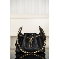 샤넬 CHANEL 26C AS5631 25 Mini Bag Black gold 22cm