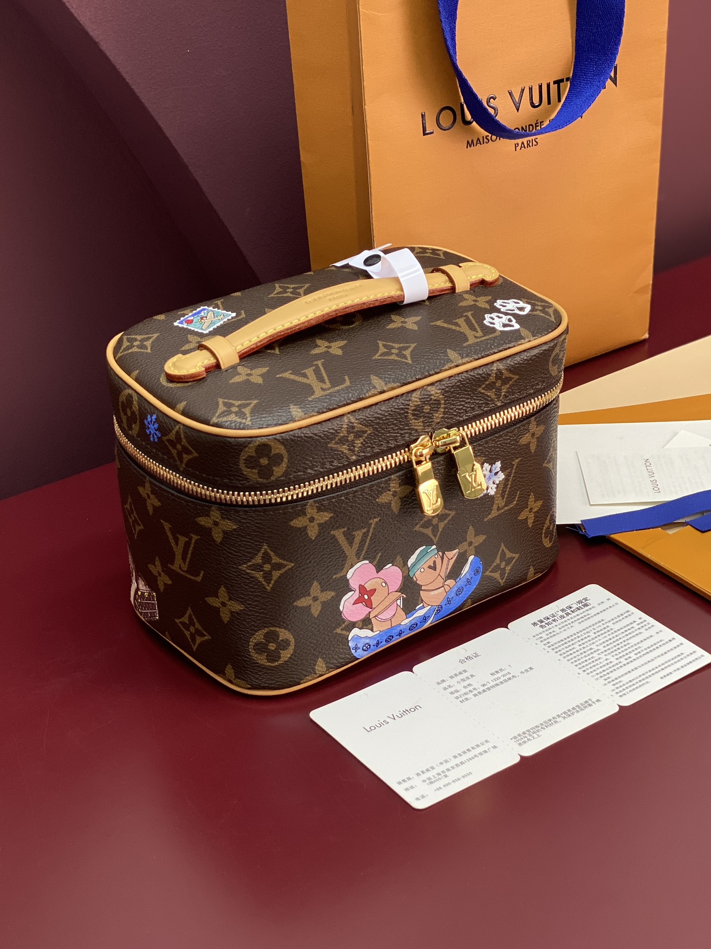 루이비통 Louis Vuitton M26647 Nice Mini Monogram Pink 20cm
