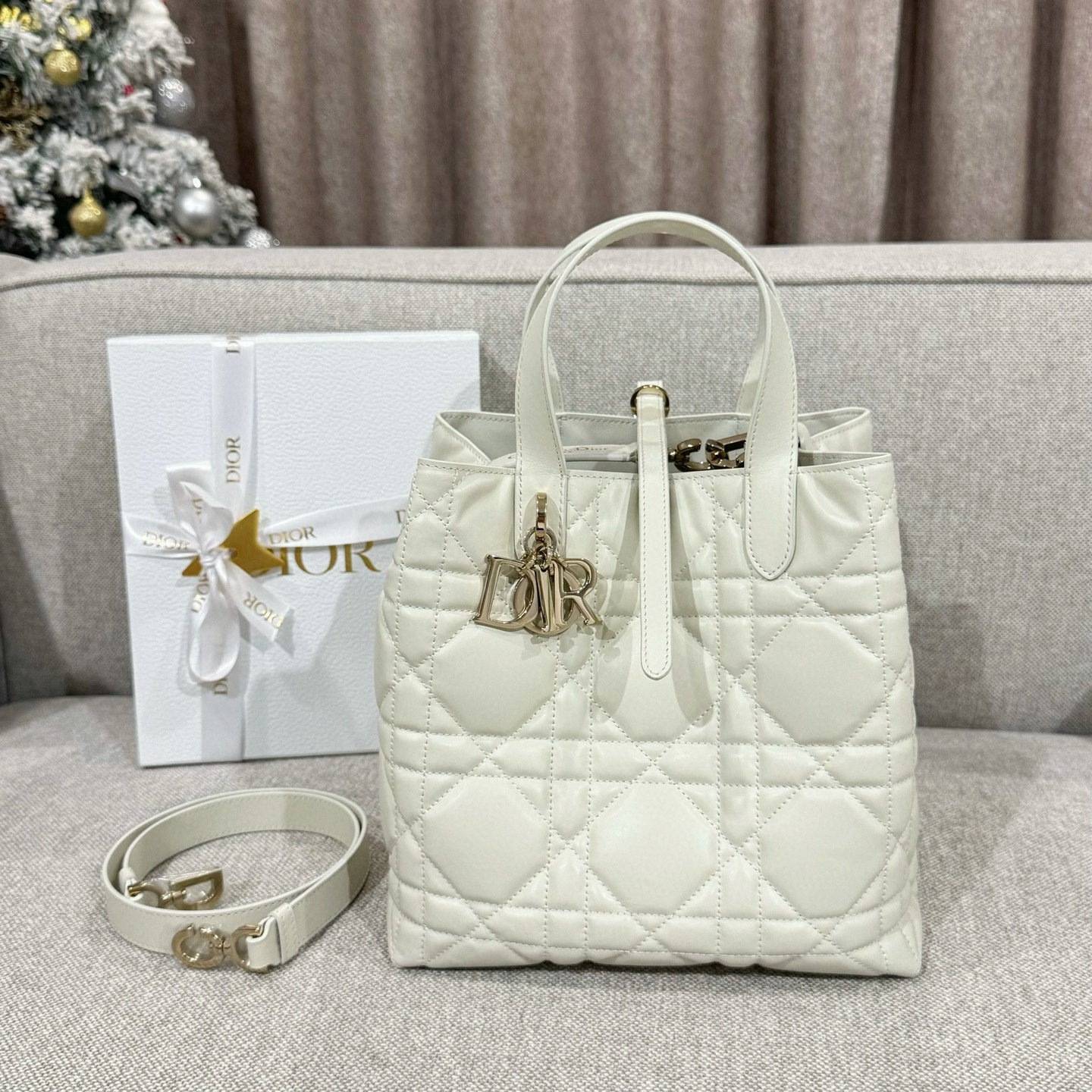 디올 Dior Medium Dior Toujours Vertical Tote Bag pink 23cm