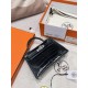 에르메스 Hermes Mini Kelly Hcp Alligator V0 Vert rousseau/silver