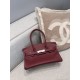 에르메스 Hermes Shoulder Birkin 29cm Evercolor 55 Rouge H/silver