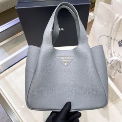 프라다 Prada 1BG335 레더 토트백 콘플라워 25cm