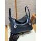 에르메스 Hermes Lindy Touch 26cm Niloticus 2Z Blue Nuit and 71 Blue France/silver