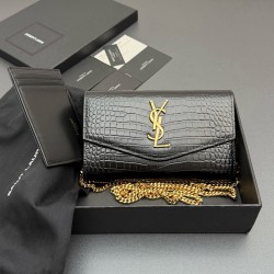 생로랑 Saint laurent/YSL 607788 ENVELOPE 체인 지갑 19cm