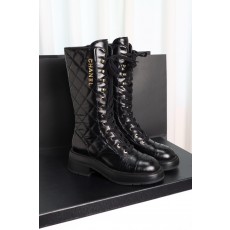 샤넬 CHANEL 24K 하이 부츠 Black