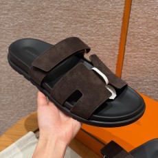 에르메스 Hermes 180 Chypre sandal Chamois&Ebene