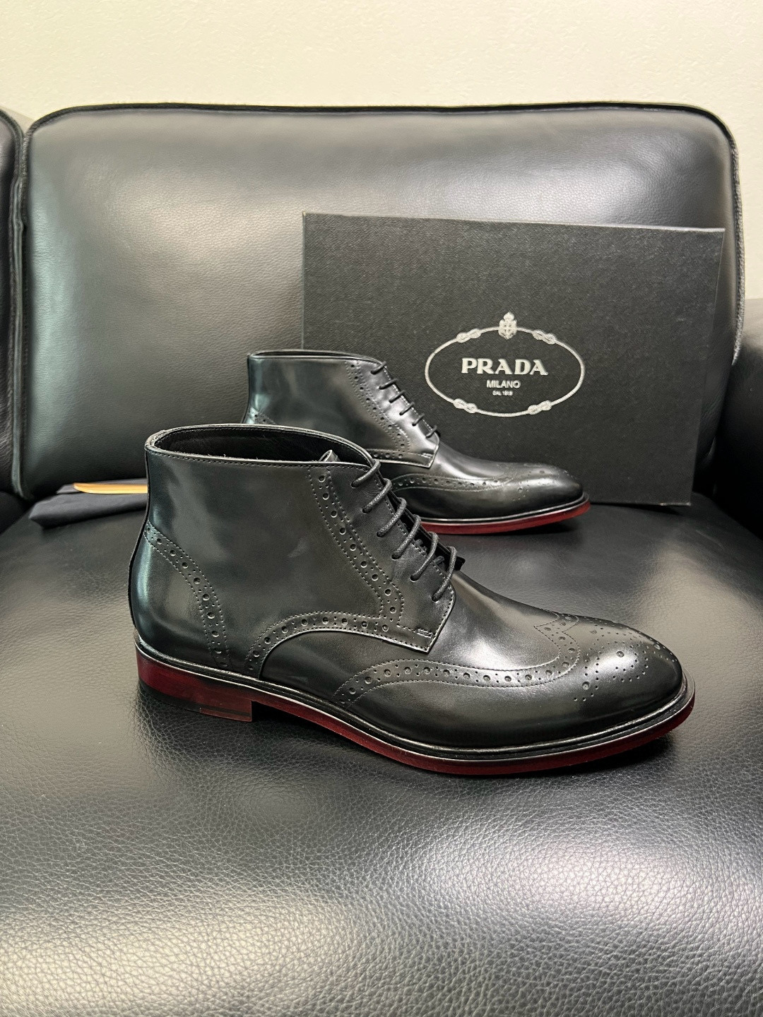 프라다 Prada 앵클 부츠