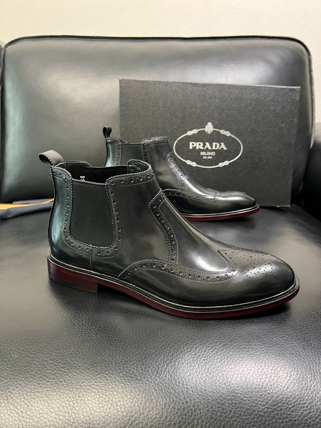 프라다 Prada 앵클 부츠