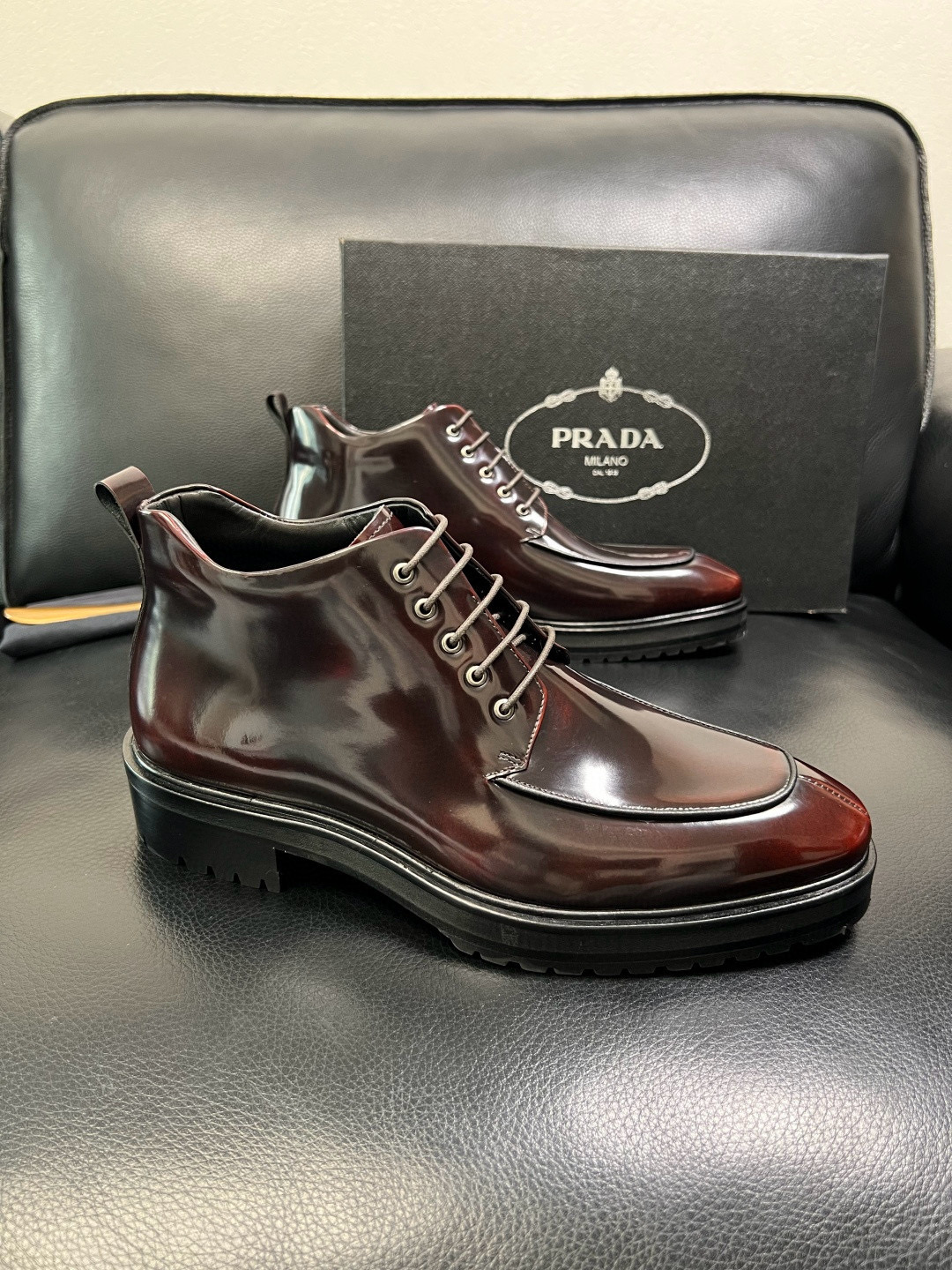 프라다 Prada 앵클 부츠