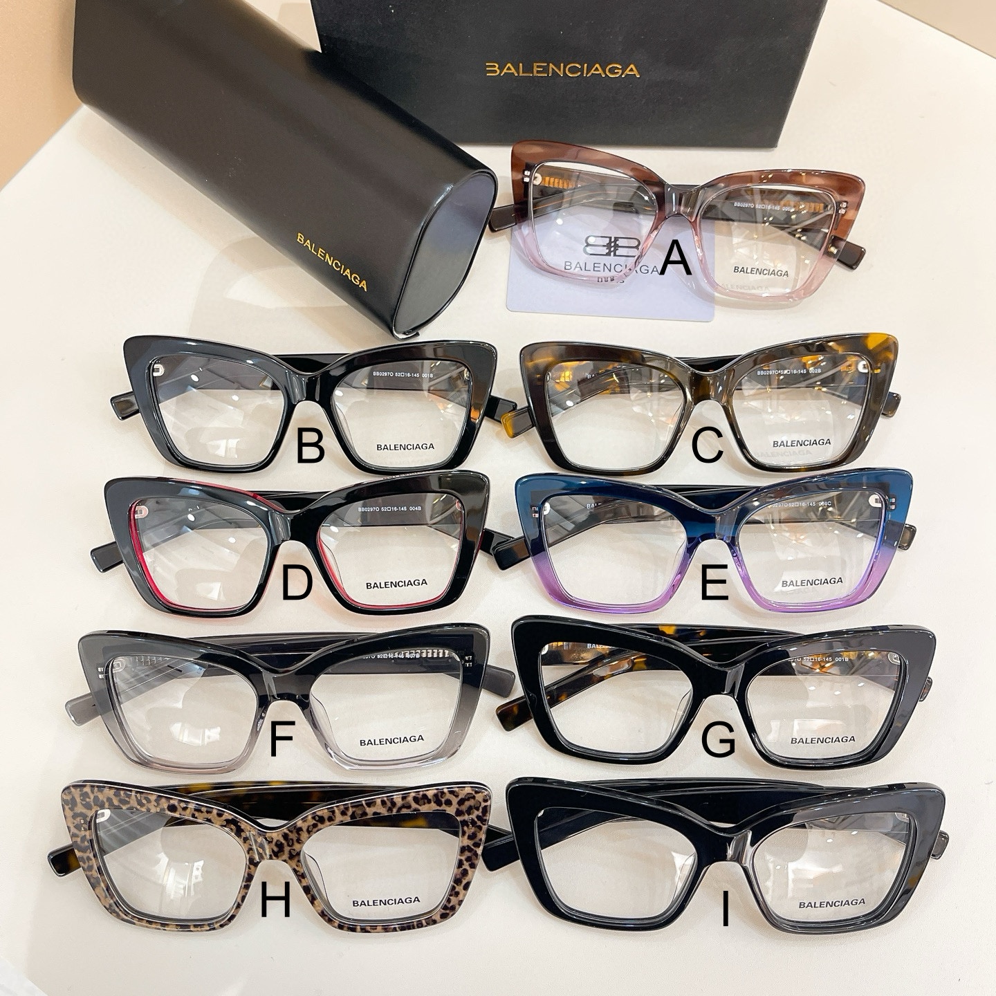 발렌시아가 Balenciaga BB0297O 52口16-145