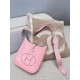 에르메스 Hermes Evelyne 23cm Germany Leather 3Q Rose Sakura/silver