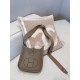 에르메스 Hermes Evelyne 23cm Germany Leather 18 Etoupe/silver