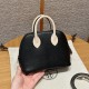 에르메스 Hermes Mini Bolide 18cm chèvre 89 Noir and 10 Craie/silver