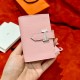 에르메스 Hermes Bearn card holder 10.3cm Epsom 3Q Rose Sakura/silver