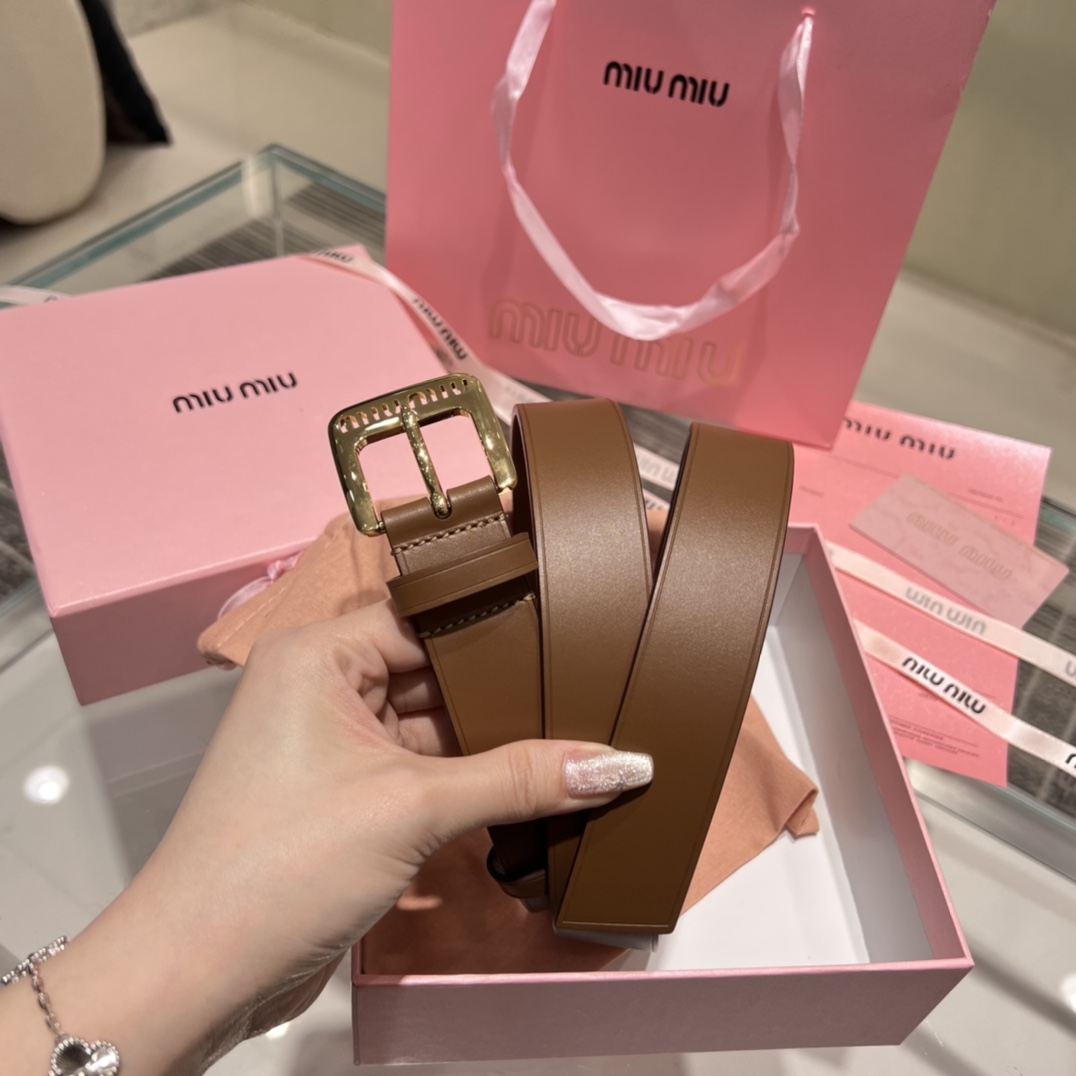 미우 미우 MIU MIU 벨트 35mm