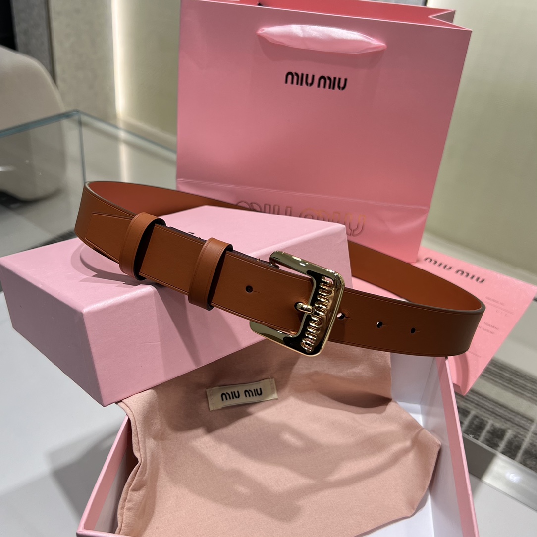 미우 미우 MIU MIU 벨트 35mm