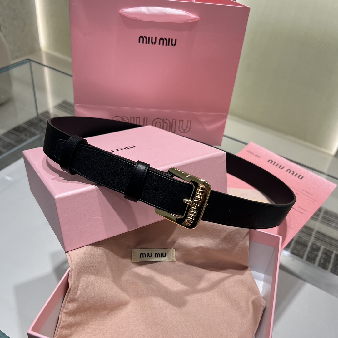 미우 미우 MIU MIU 벨트 35mm