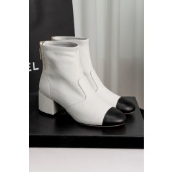 샤넬 CHANEL Short Boots 쇼트 부츠 White