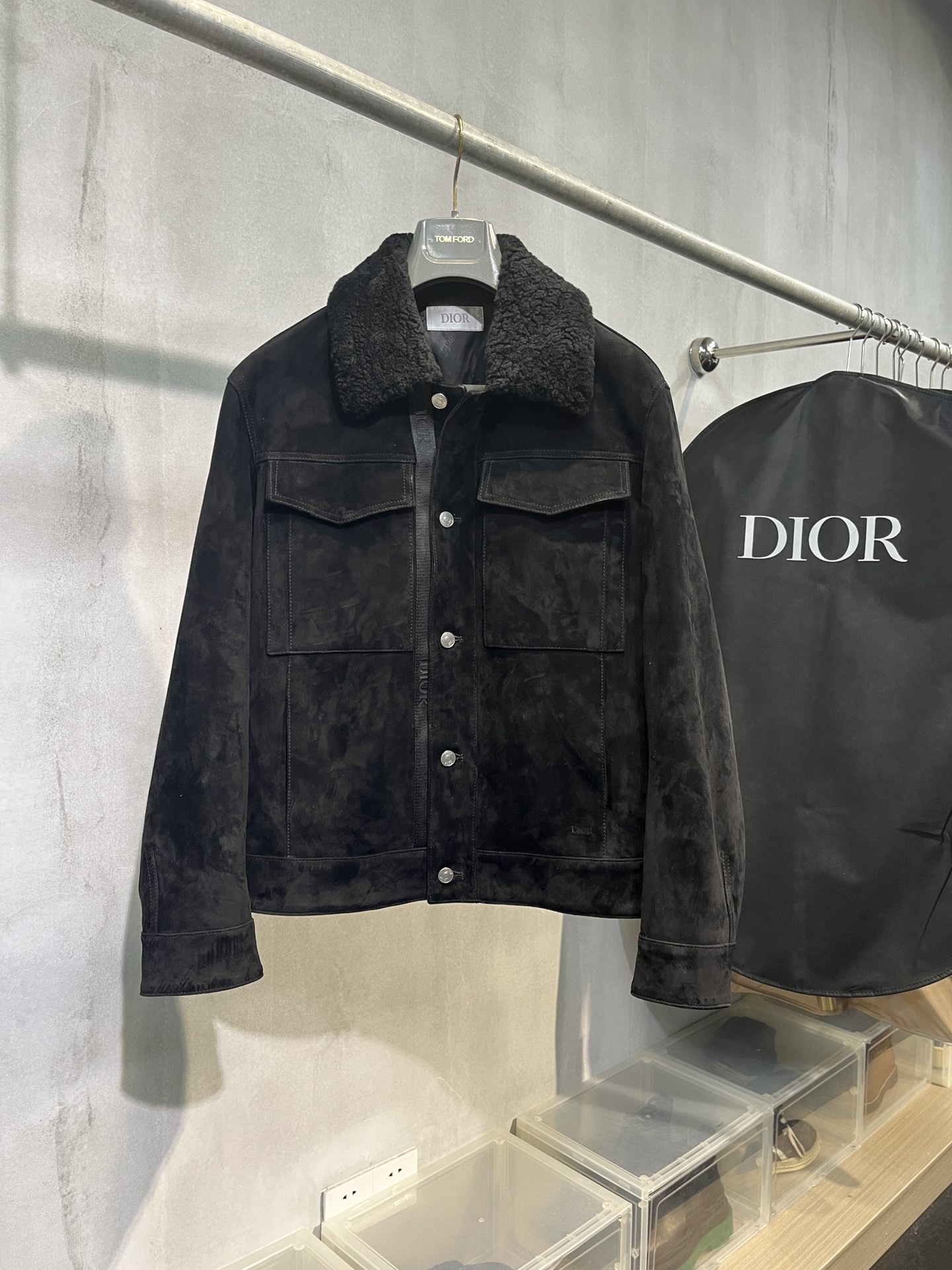 디올 DIOR 레더 재킷