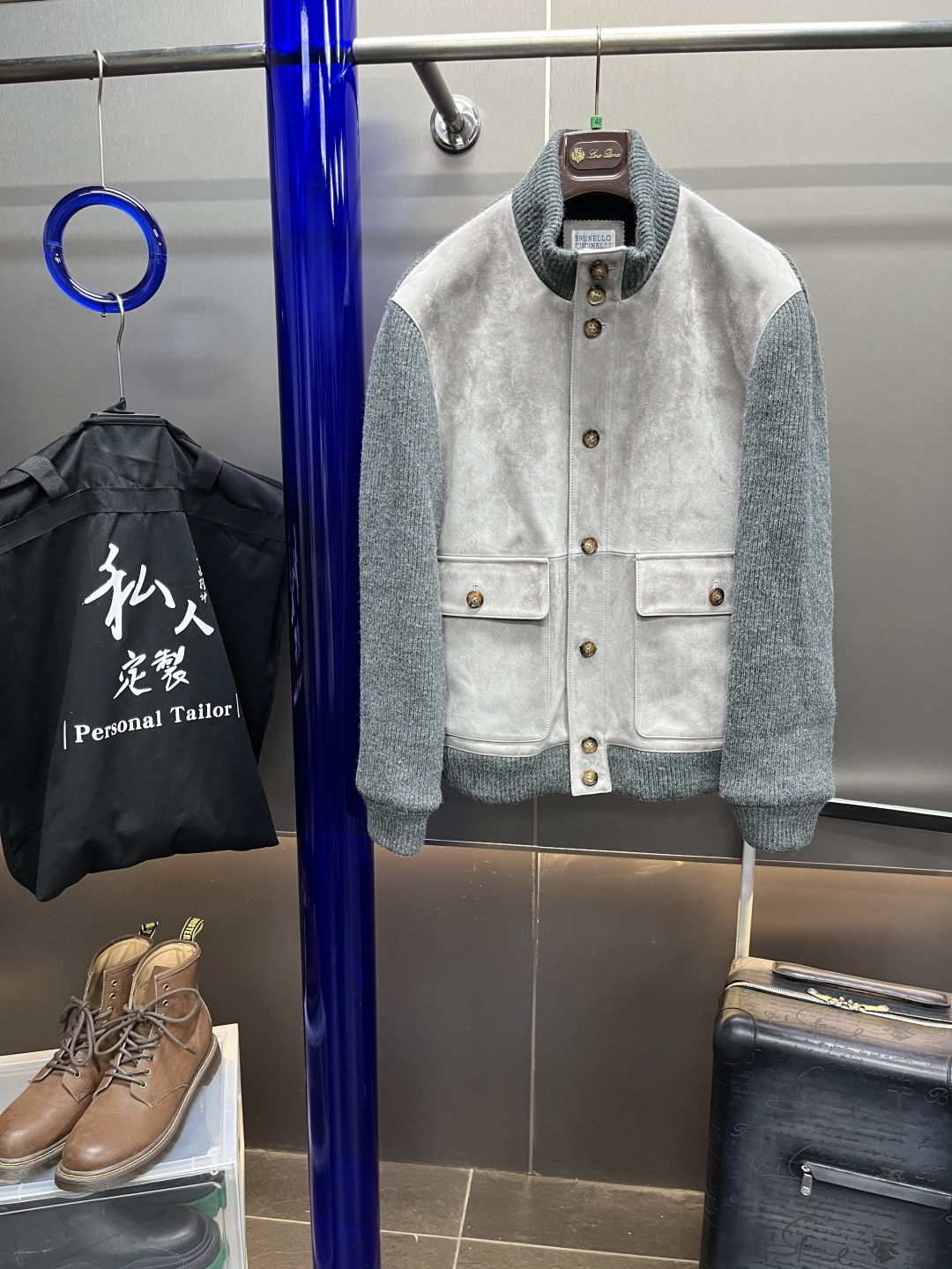 브루넬로 쿠치넬리 Brunello Cucineli 레더 재킷