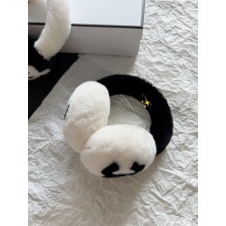 샤넬 CHANEL AAB261 이어머프 셔링 램스킨 에크루 블랙