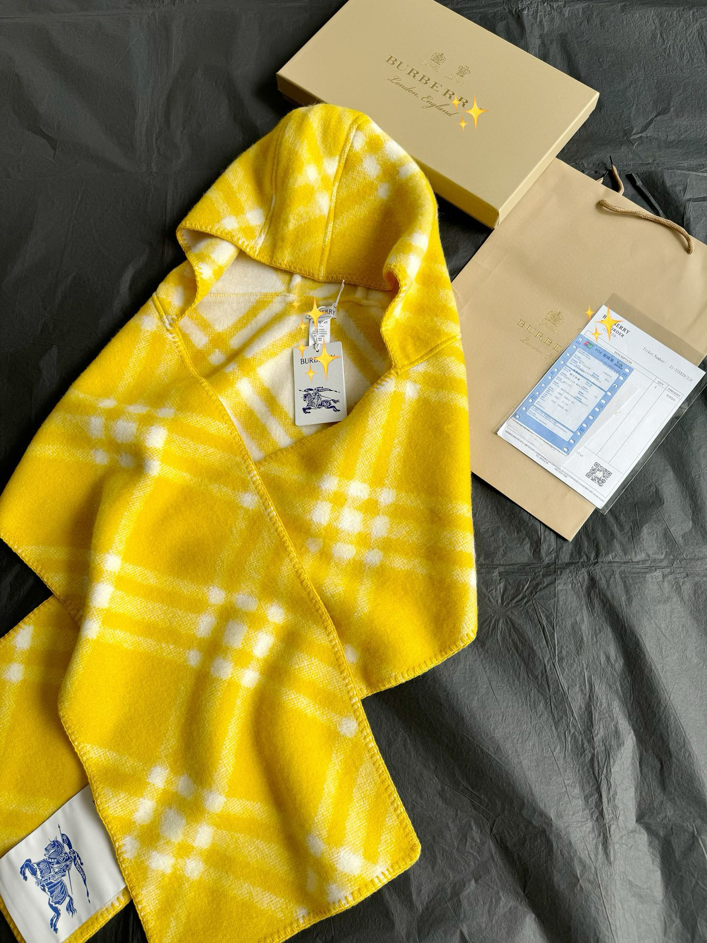 버버리 Burberry 숄/망토 yellow