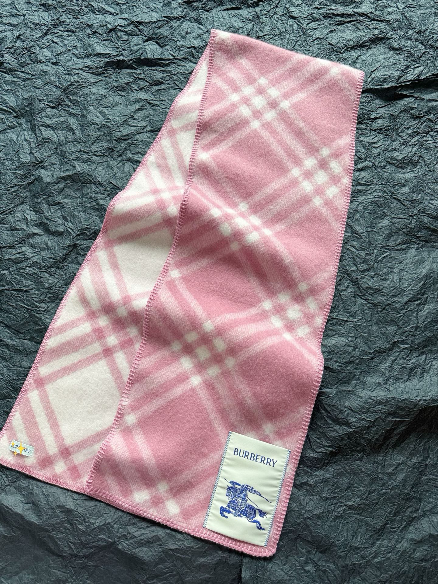 버버리 Burberry 캐시미어 머플러 Pink
