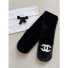 샤넬 CHANEL 머플러 Black 90cm