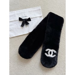 샤넬 CHANEL 머플러 Black 90cm