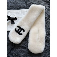 샤넬 CHANEL 머플러 White 90cm